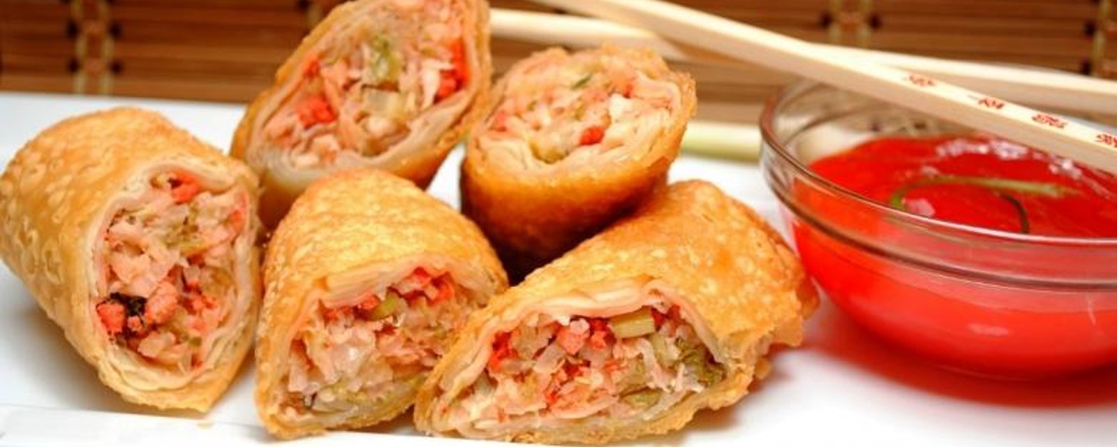 Egg roll maison...Rôti de porc et crevettes