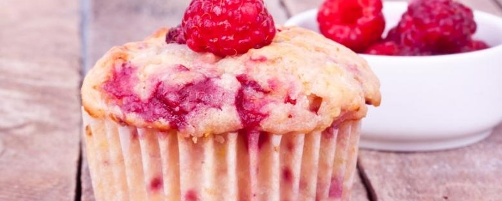 Un muffin...deux saveurs : Framboise et citron