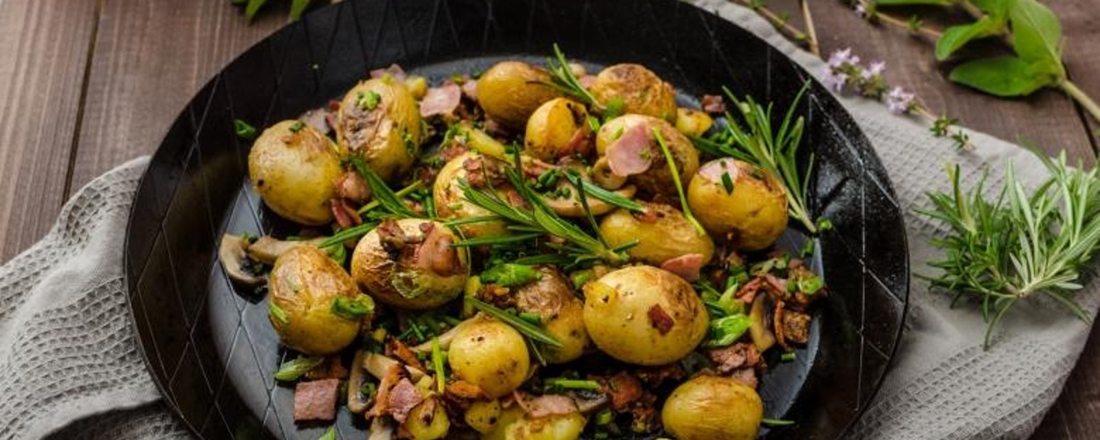 Un succès garanti...Voici les pommes de terre grelots et bacon.