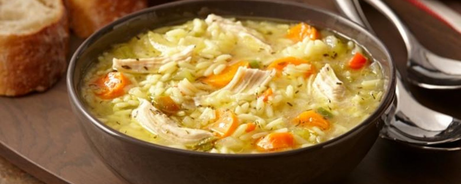 La soupe poulet et riz idéale...mmm