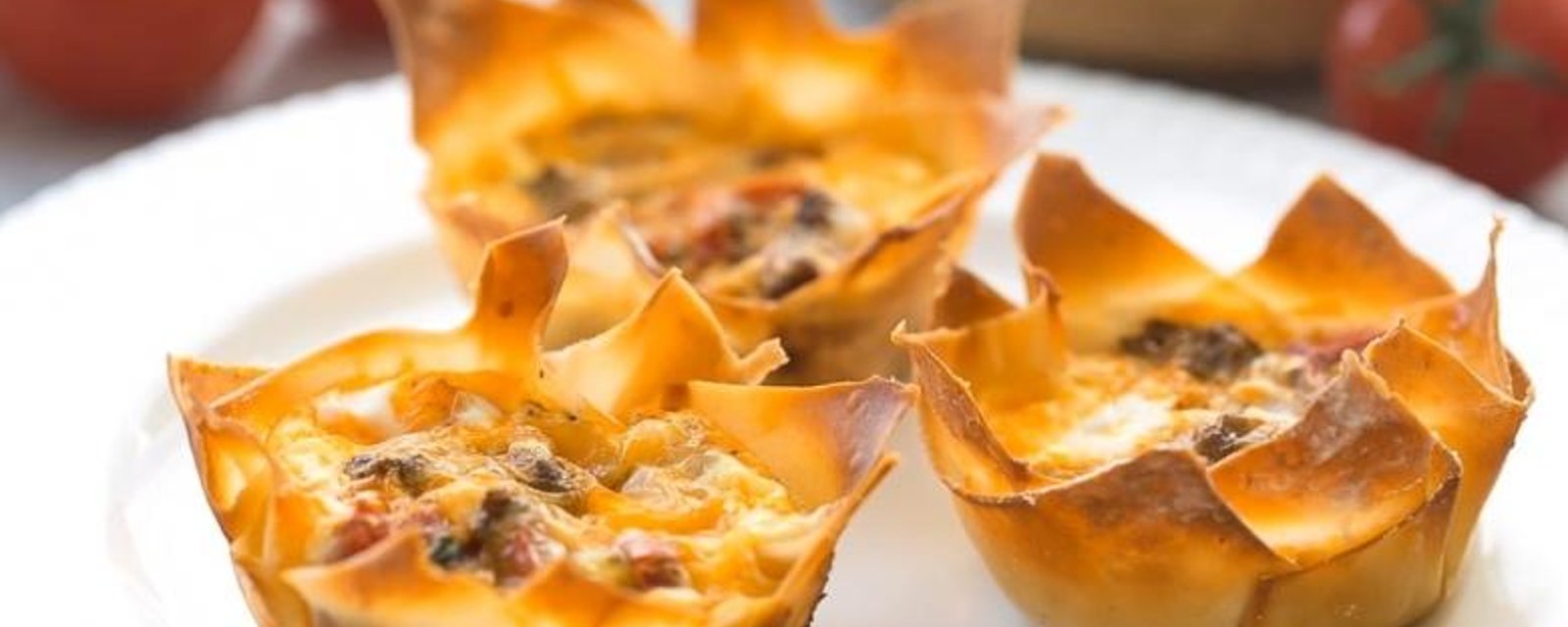 ​Mini Quiche mexicaine dans une pâte wonton