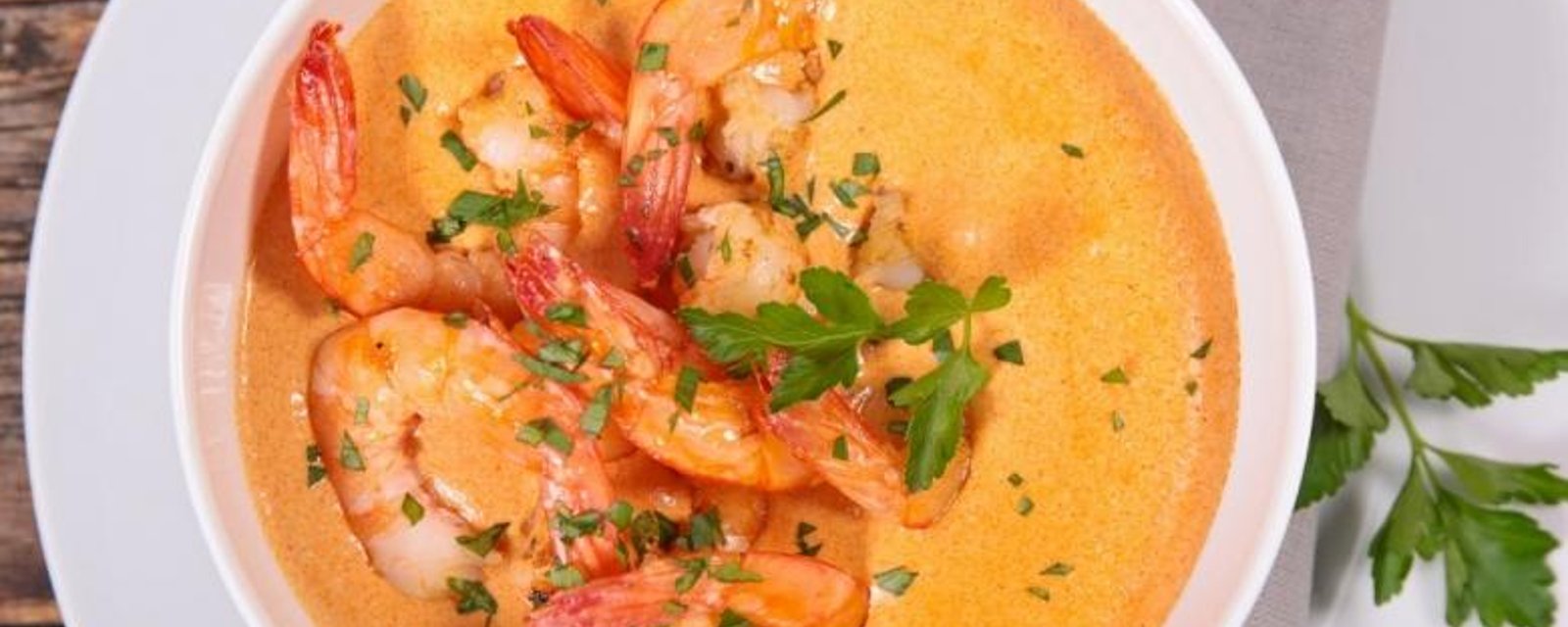 Soupe Thaïe aux crevettes et lait de coco