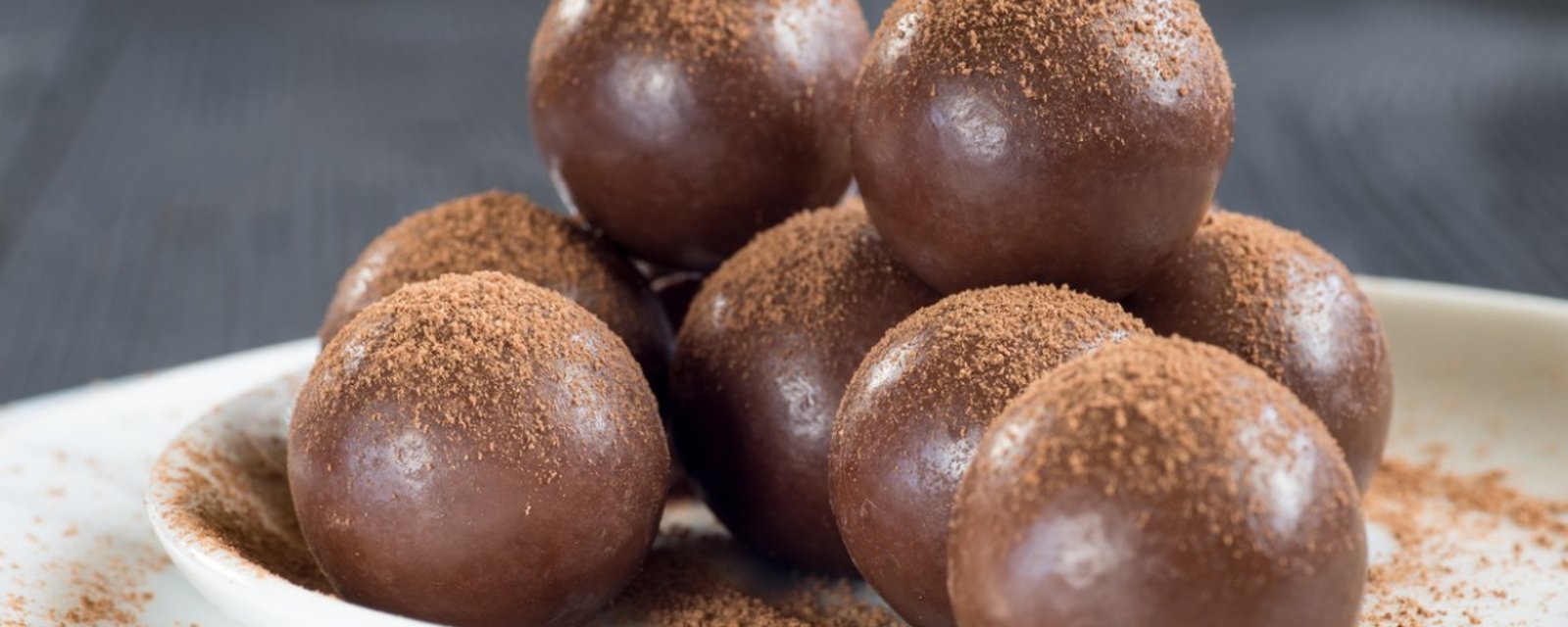 Boules de Noël enrobées de chocolat