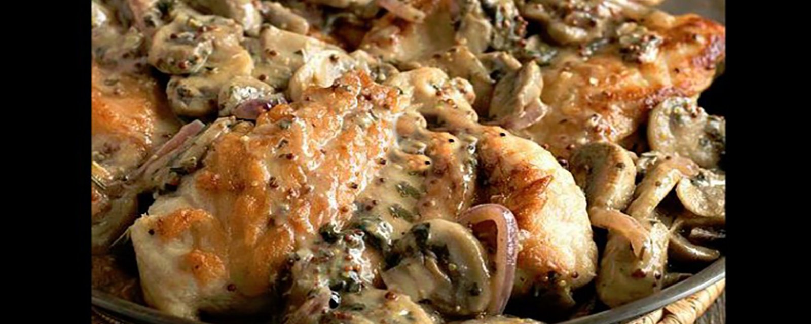 Poulet, champignons et Dijon... Ça se déguste comme un charme!