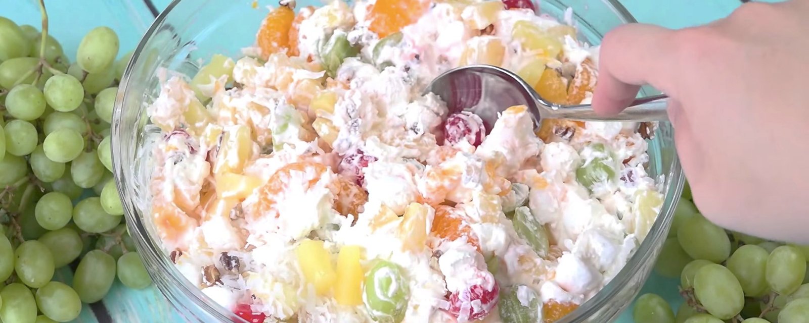 Salade Ambrosia... Un dessert frais et léger que faisait nos grand-mères!