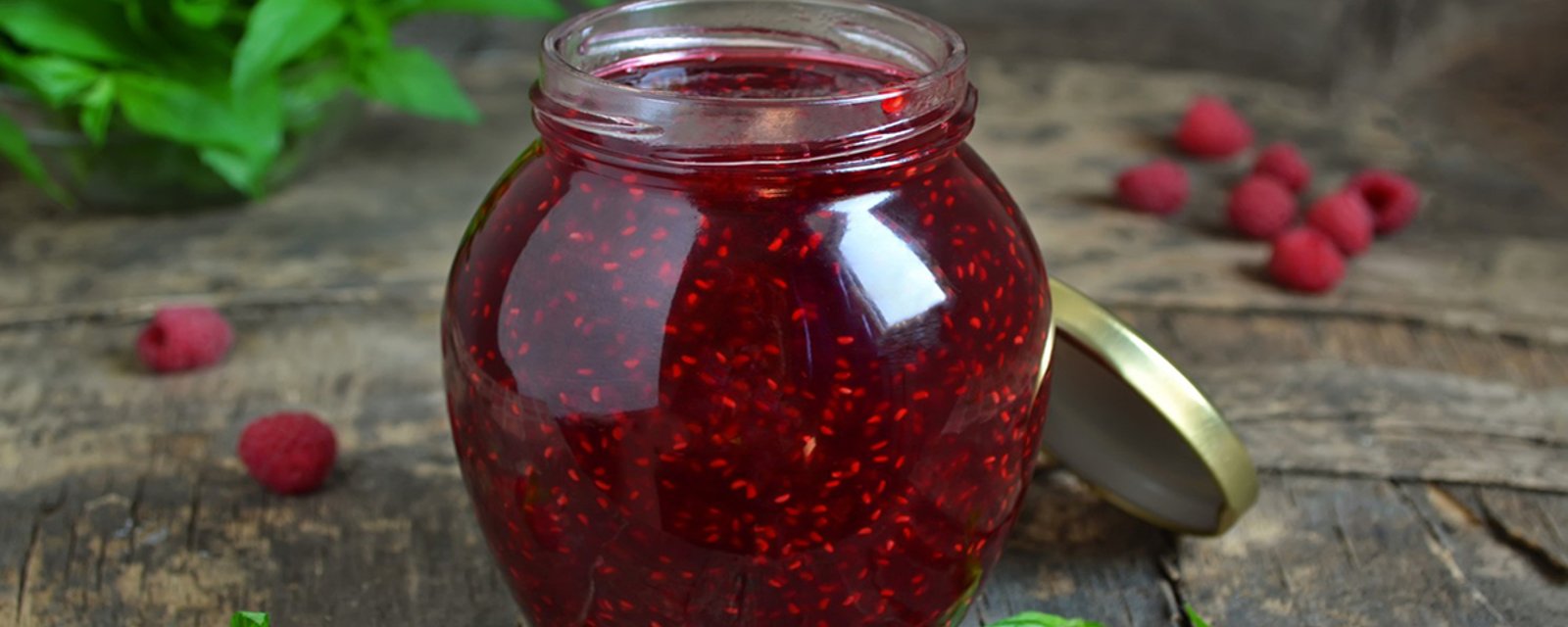 Confiture aux framboises fraîches... sans sucre, sans pectine et santé