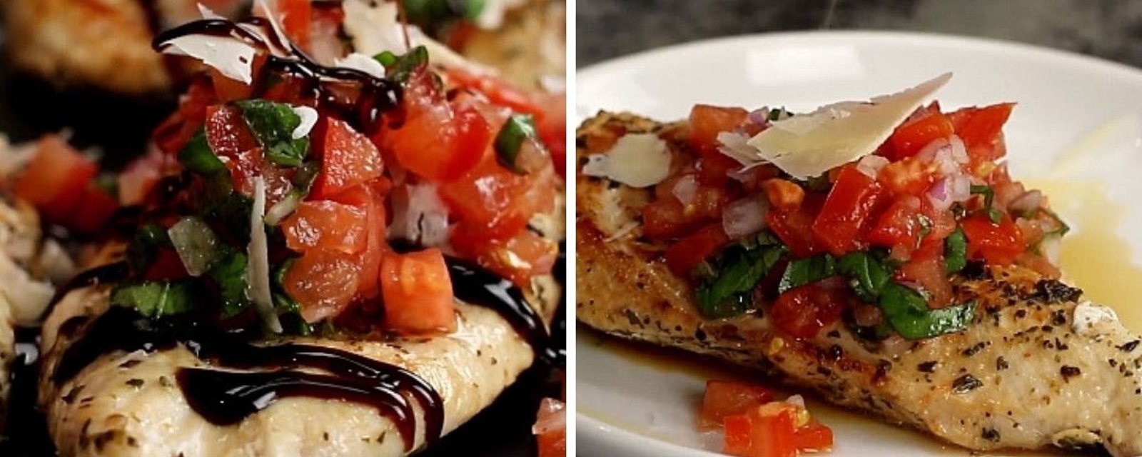 Poulet bruschetta aux herbes italiennes prêt en 25 minutes