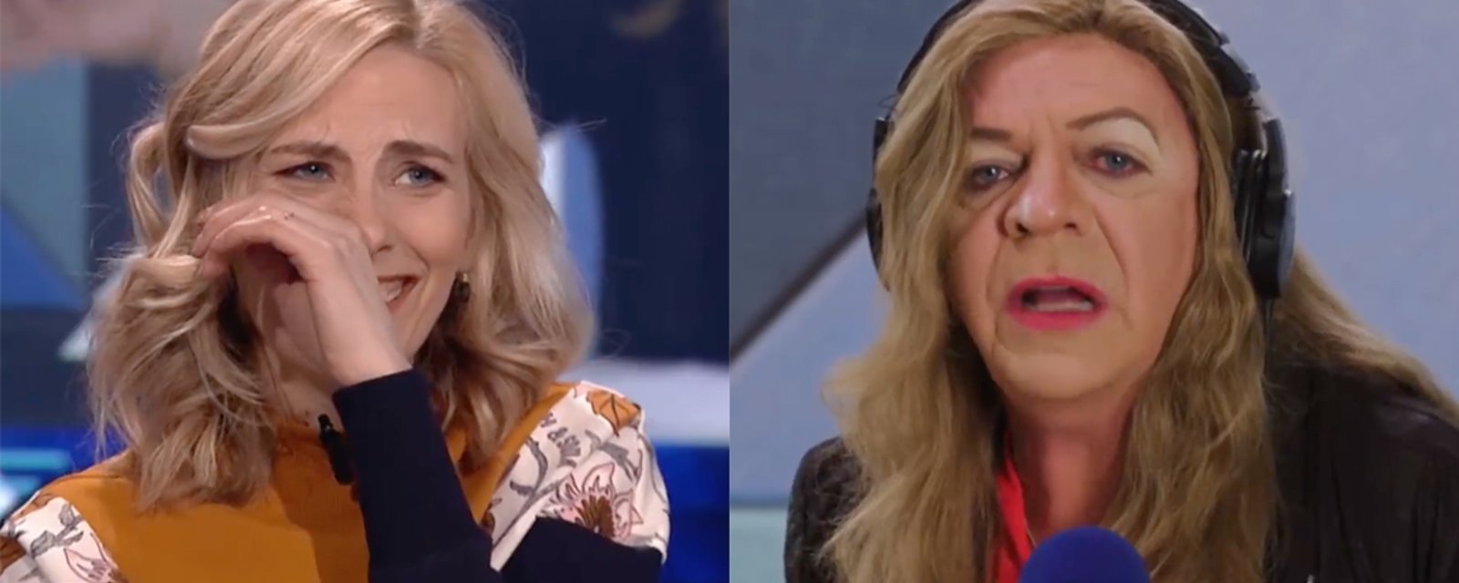 Marc Labrèche se paie la tête de Sophie Durocher en l'imitant à la perfection