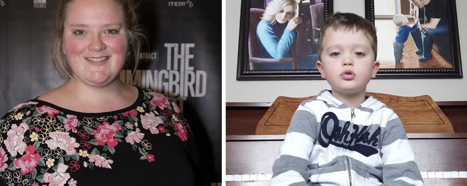 Debbie Lynch-White relaie une vidéo d'un jeune de 5 ans qui chante La Bolduc et notre coeur fond