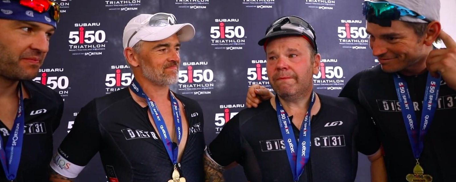 À VOIR: Michel Charette explose en sanglots après avoir réalisé son rêve de compléter un triathlon