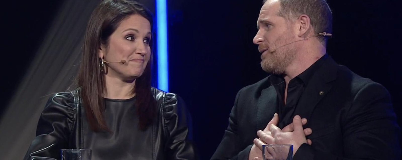 Alexandre Goyette était accompagné de sa fille de 2 ans dans les coulisses d'En direct de l'univers