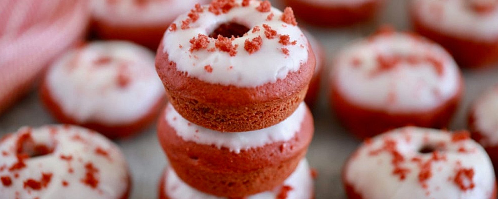 Beignets Red Velvet beaucoup trop mignons pour être mangés