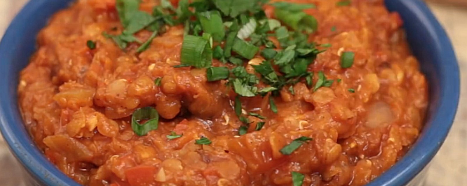 Chili végétarien aux lentilles rouges à la mijoteuse