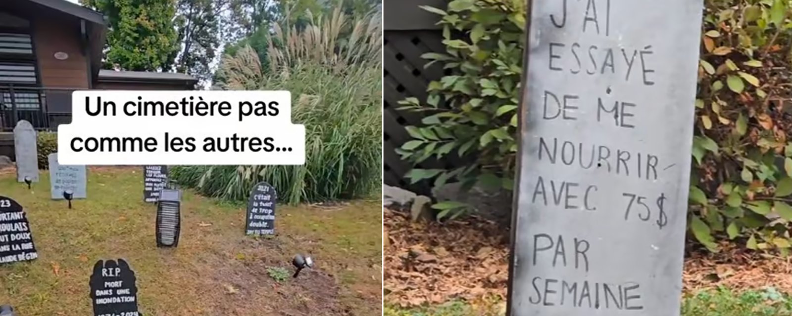 Une maison de Laval en met plein la vue avec ses décorations d'Halloween.