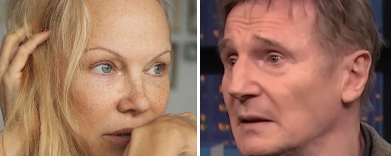 Liam Neeson a l'air d'être tombé sous le charme de Pamela Anderson