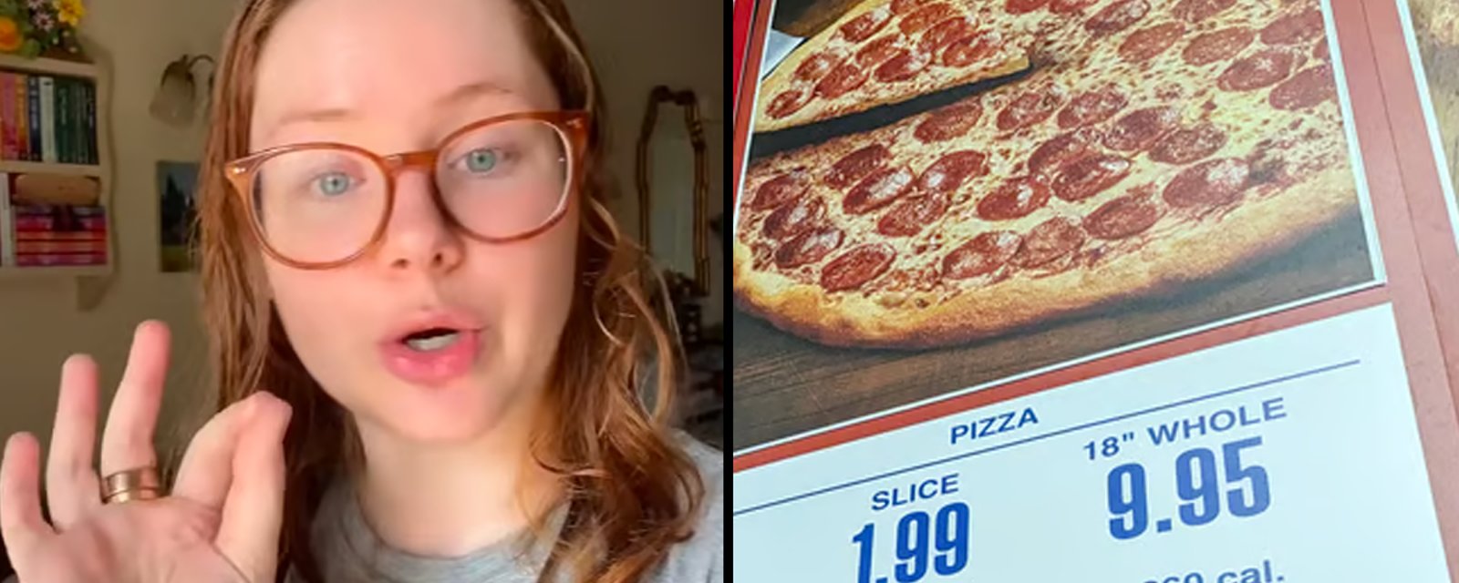 Une jeune femme se vide le coeur car c'est rendu trop compliqué d'acheter une pizza au Costco