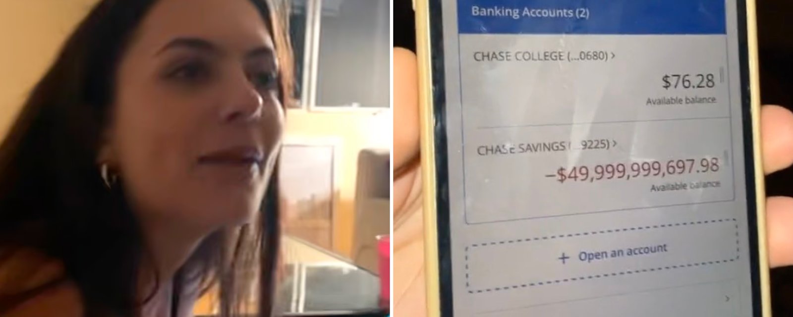 À la suite d'une soirée très arrosée, une jeune femme se réveille avec -50 milliards de dollars dans son compte en banque