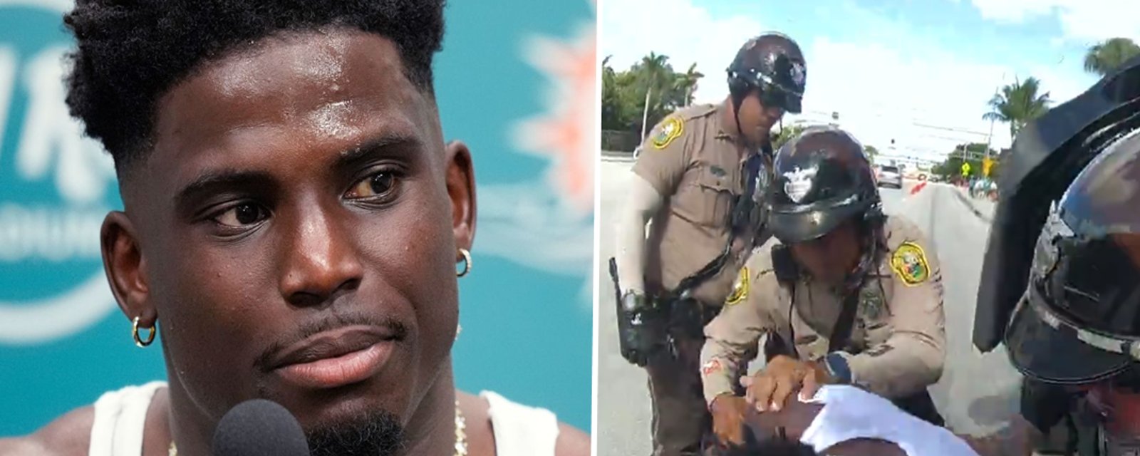 Les images de l'arrestation musclée de Tyreek Hill rendues publiques par la police