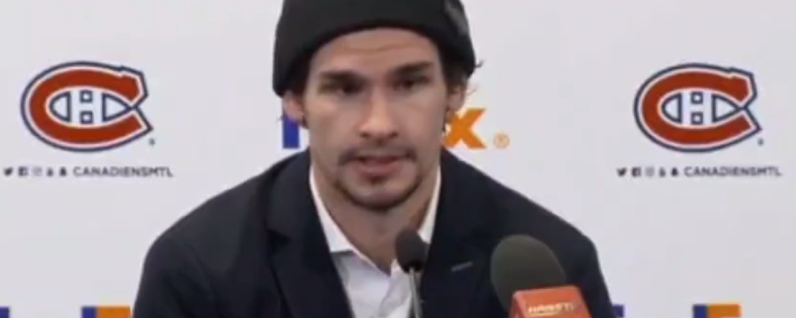 Sean Monahan émotif en parlant du soutien des partisans des Flames