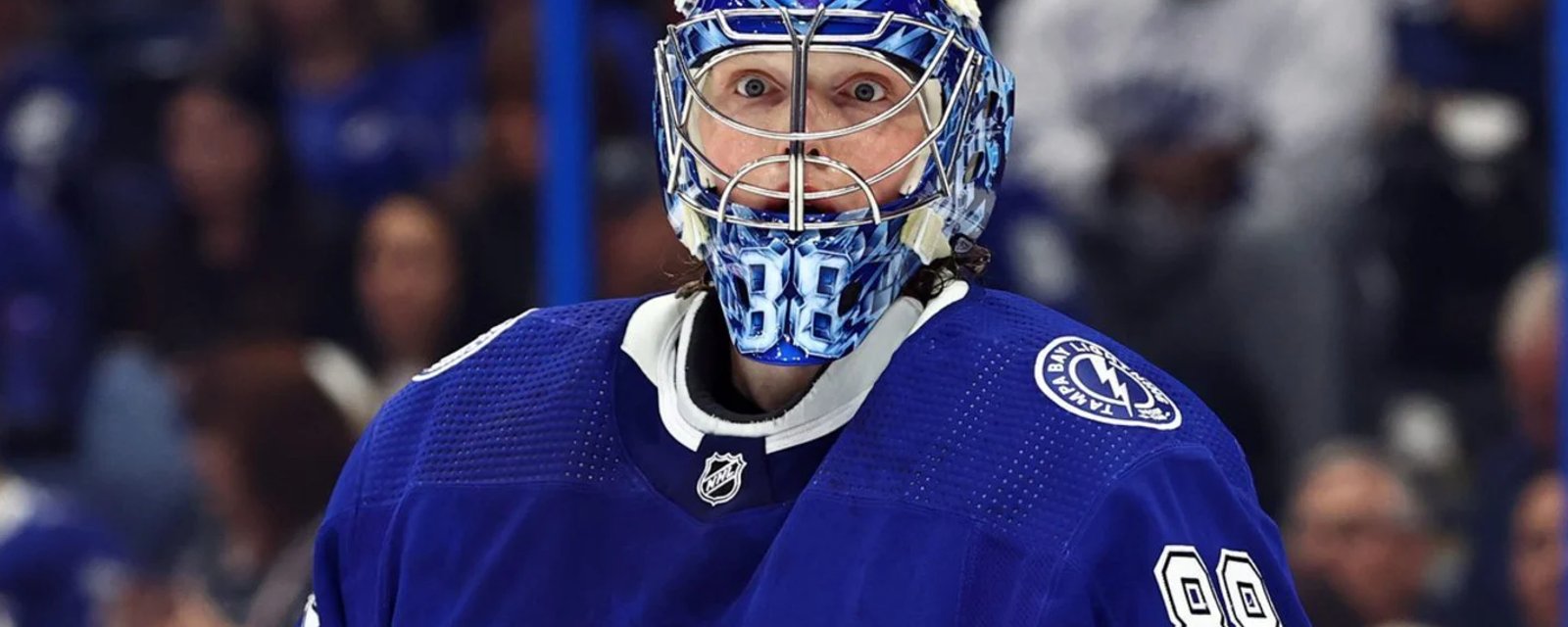 Andrei Vasilevskiy dévoile son nouveau masque complètement fou