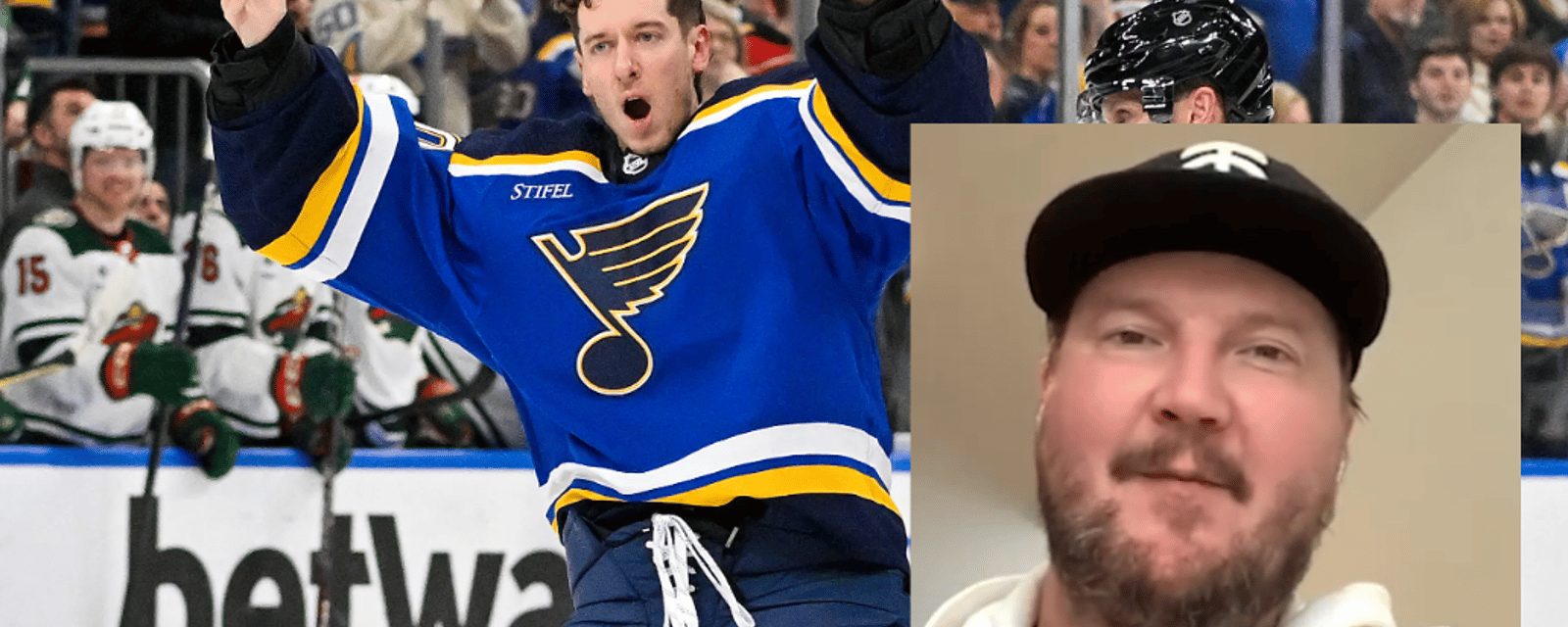 Jordan Binnington se fait ramasser par Devan Dubnyk en entrevue