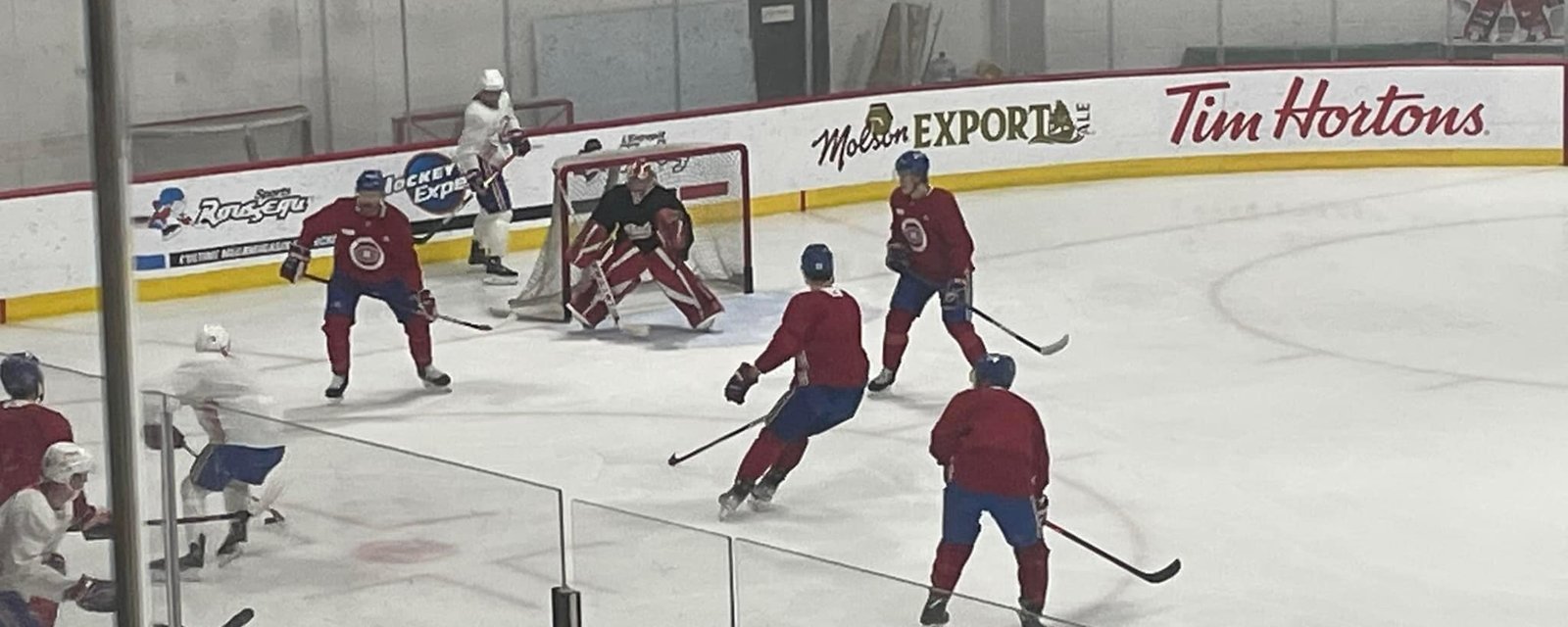 Ève Gascon s'est entraînée avec le Canadien ce matin!