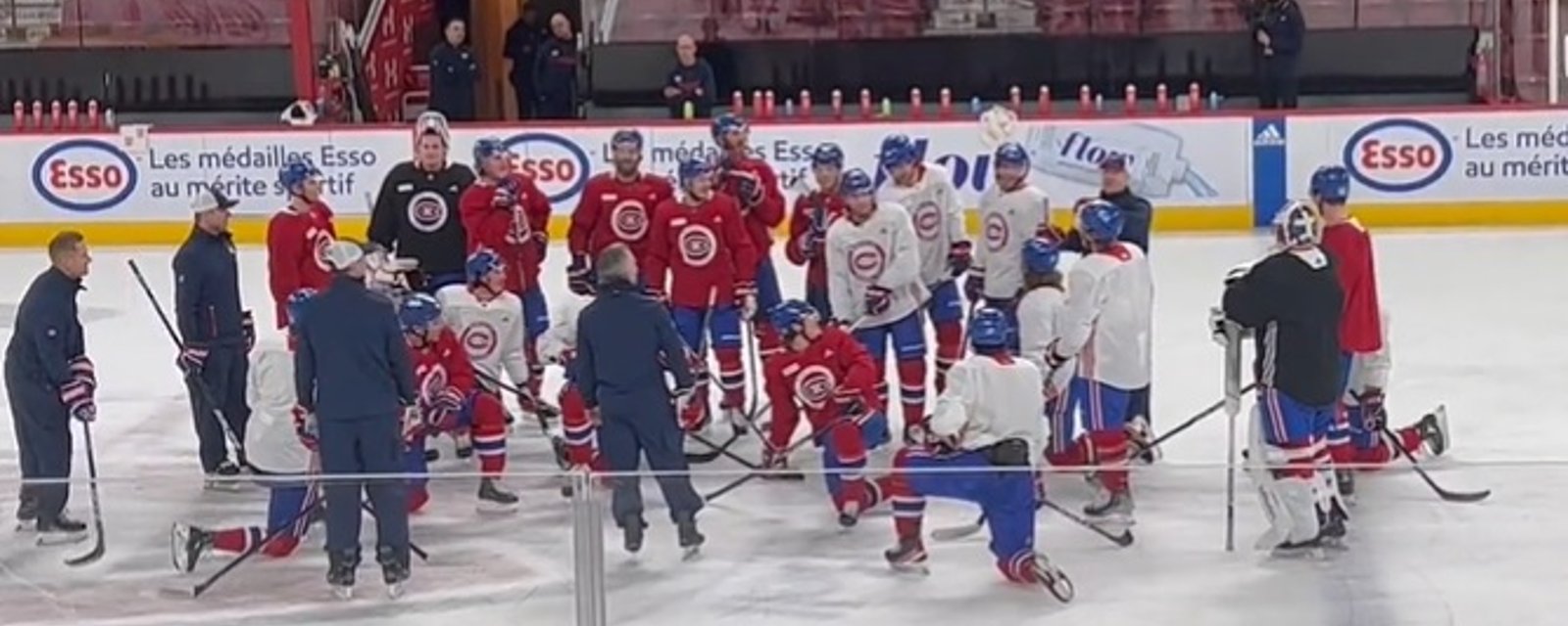 Rencontre au sommet après l'entraînement du Canadien