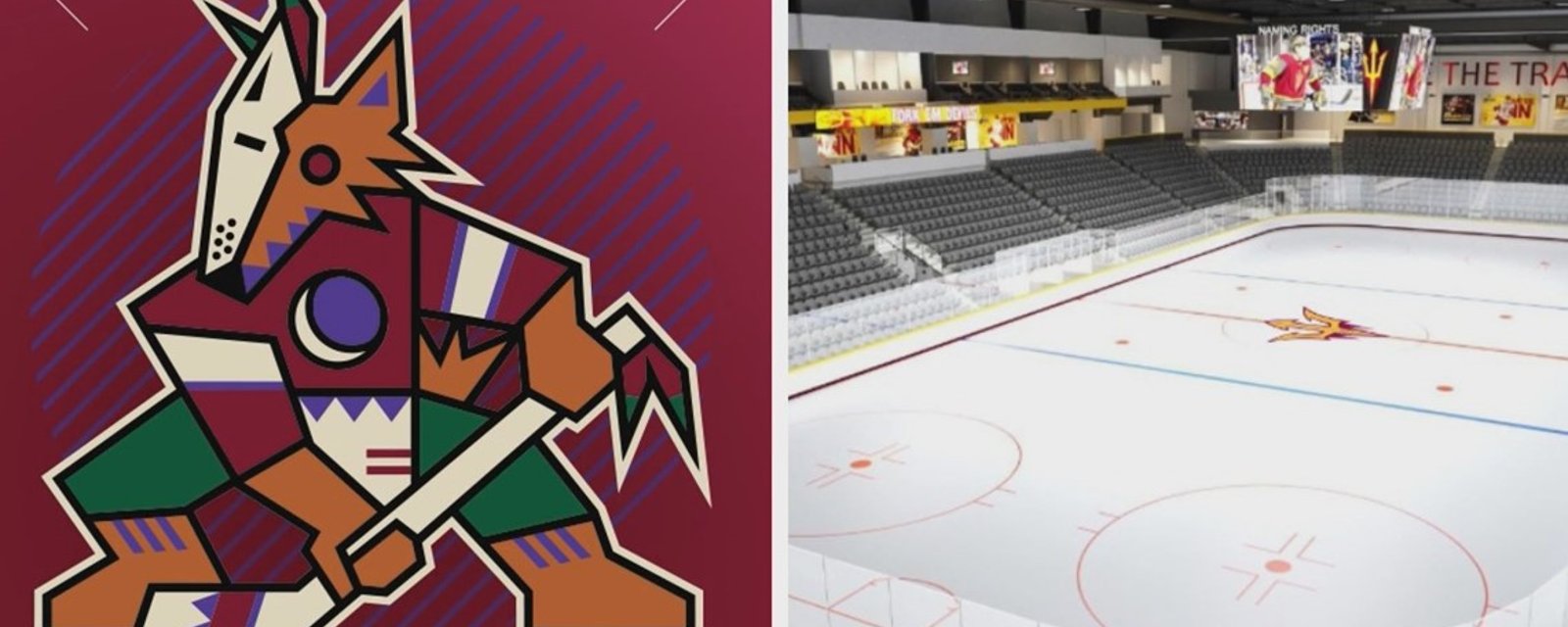 Les Coyotes auront deux logos au centre de leur patinoire l'an prochain