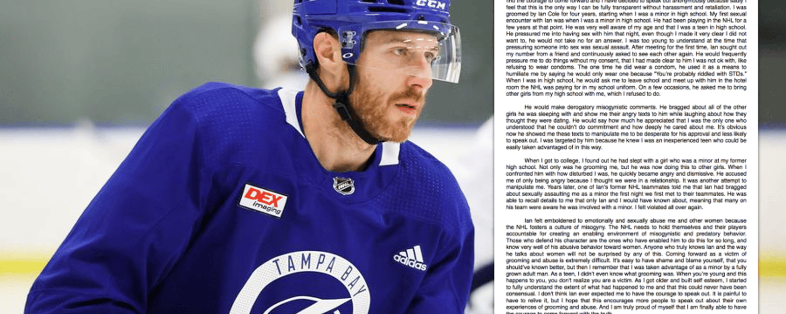 Le Lightning suspend Ian Cole