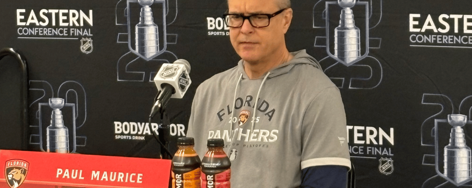 Les Panthers avaient une mauvaise nouvelle ce matin à l'entraînement