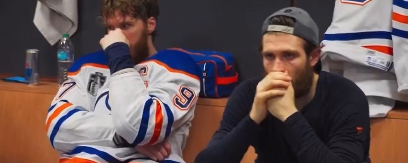 Un clip dans les coulisses démontre la réaction déchirante des Oilers en finale