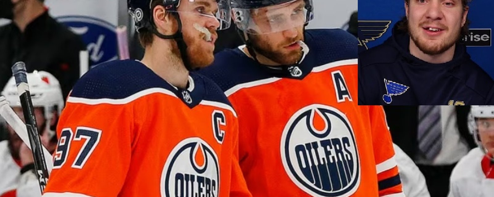 Robert Thomas était avec McDavid et Draisaitl lorsque les Blues ont annoncé leurs offres hostiles