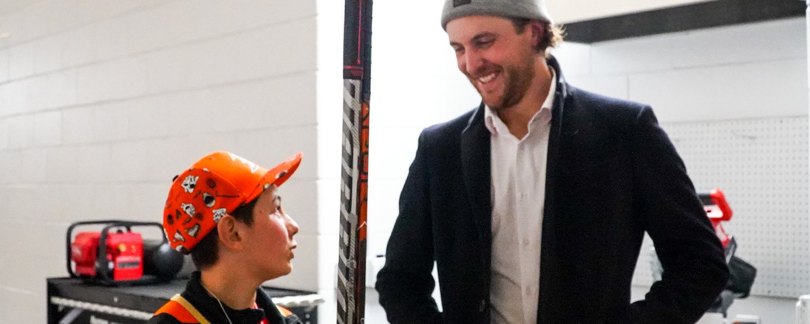 Un jeune partisan des Ducks reçoit toute une surprise