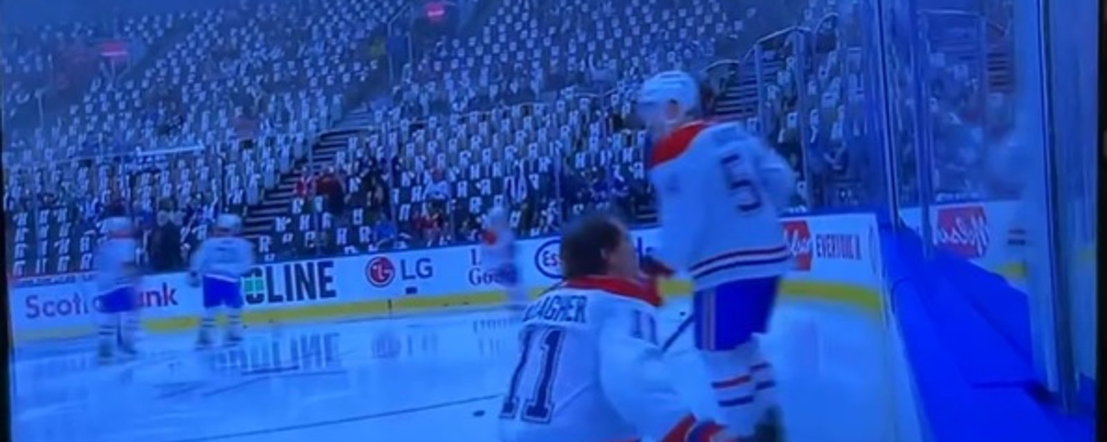 Brendan Gallagher est passé à deux doigts de se blesser sérieusement avant le match d'hier