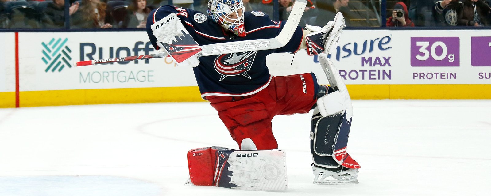 Elvis Merzlikins pourrait être échangé par les Blue Jackets