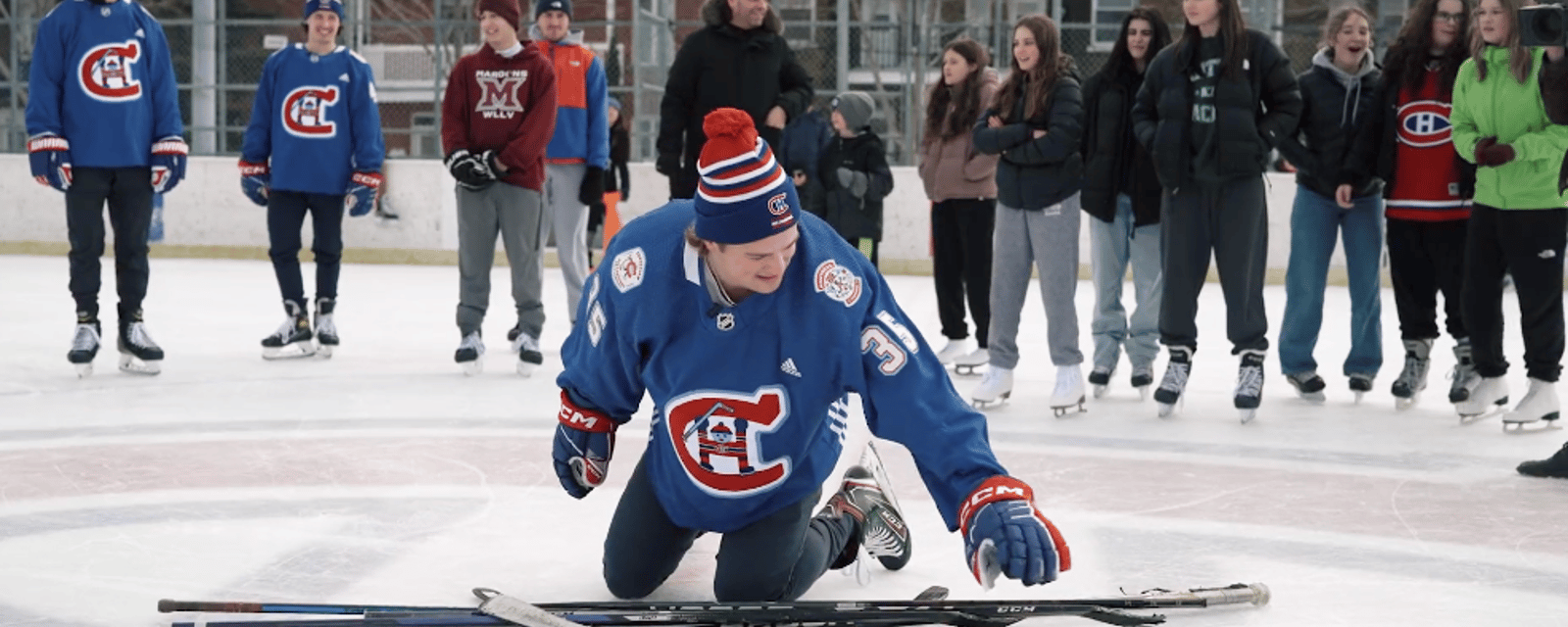 À VOIR : Des joueurs du Canadien font une visite surprise à des jeunes du secondaire