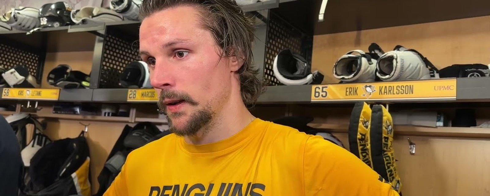 Erik Karlsson lance une pointe aux médias du Canada