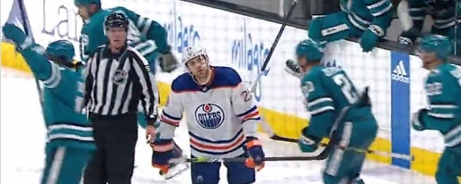 Les Oilers sont renversés par les Sharks!