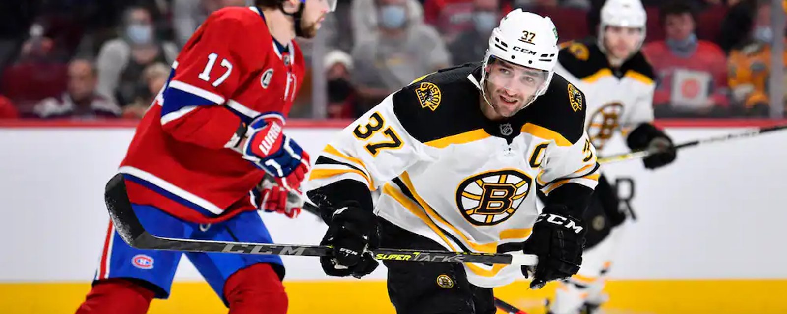 La solution à la perte de Patrice Bergeron pourrait se trouver chez le Canadien