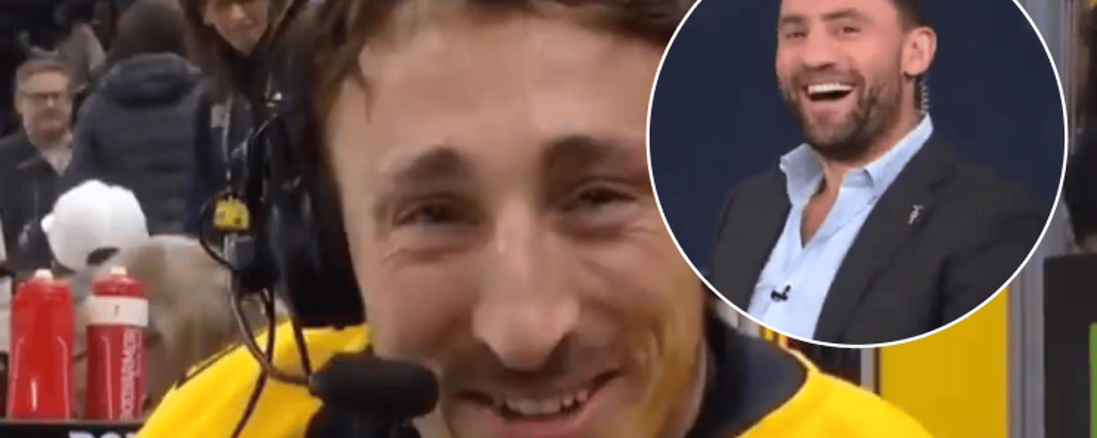 Brad Marchand se paie la tête de Paul Bissonnette en lien avec les 6 hommes qui l'ont attaqué