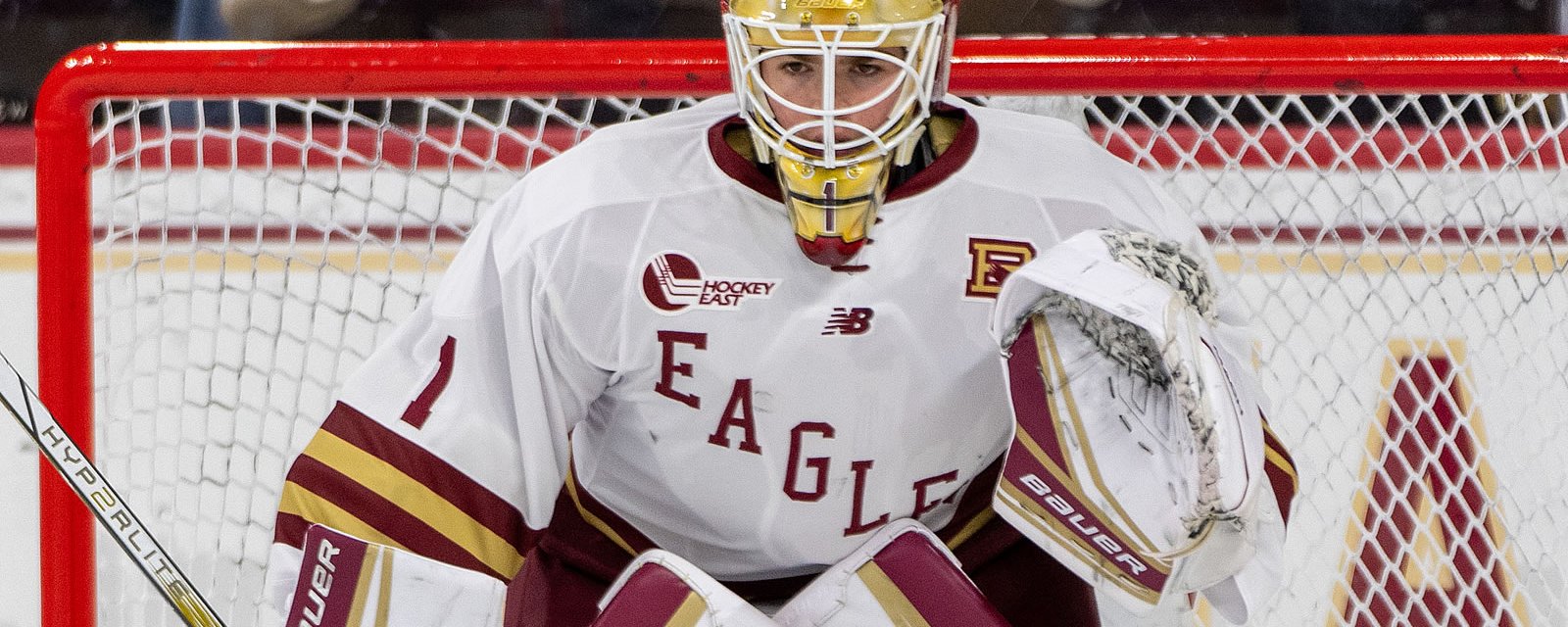 Jacob Fowler est nommé gardien de l'année dans la NCAA Hockey East