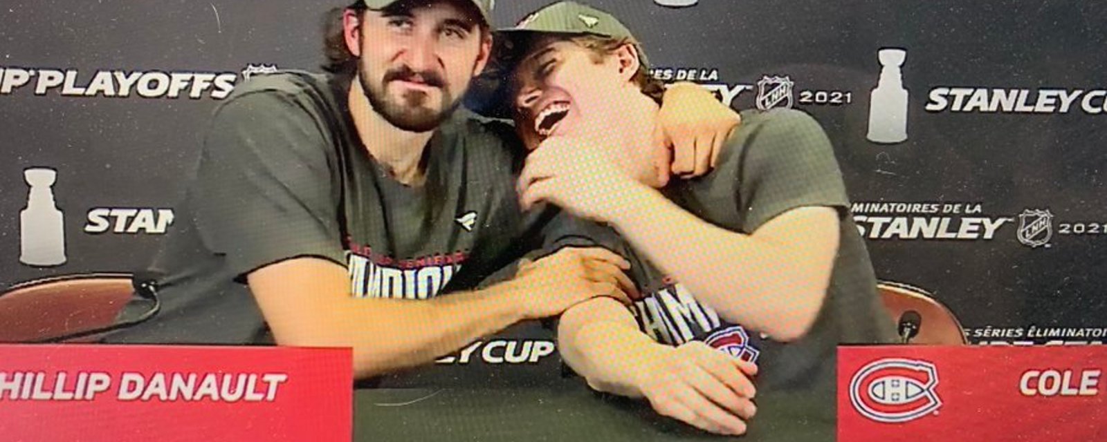 Phillip Danault réservait une surprise pour Nick Suzuki et Cole Caufield!
