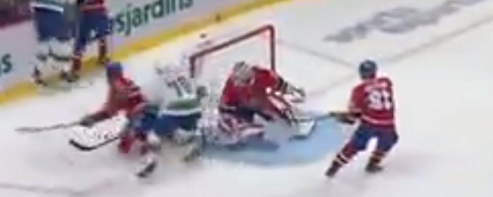 Johnathan Kovacevic victime d'un coup salaud de Tanner Pearson