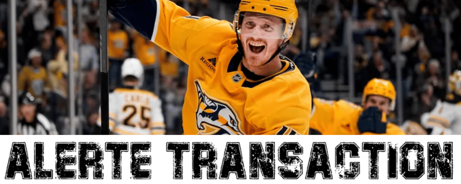 Les Predators échangent Gustav Nyquist