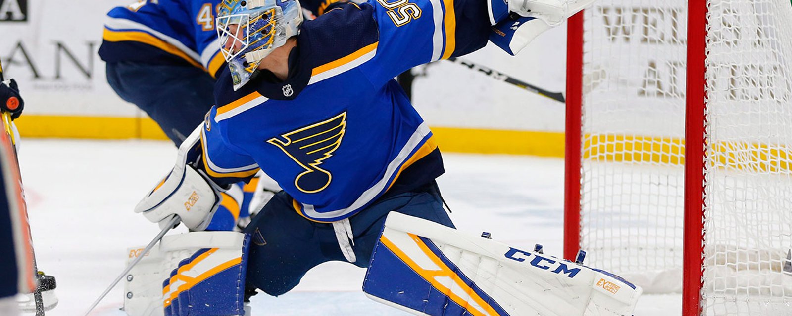 Jordan Binnington puni par la LNH pour son geste salaud