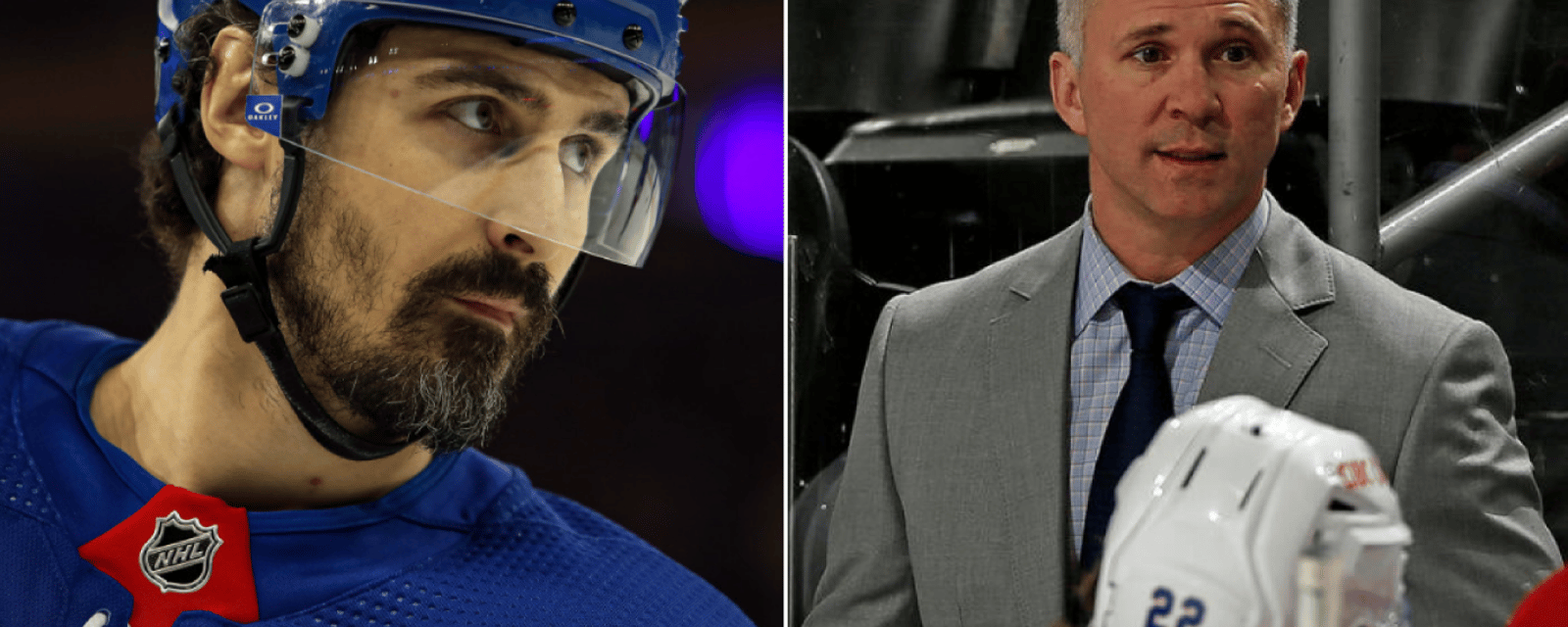 Chris Kreider se paie la tête de Martin St-Louis lors d'un match amical 