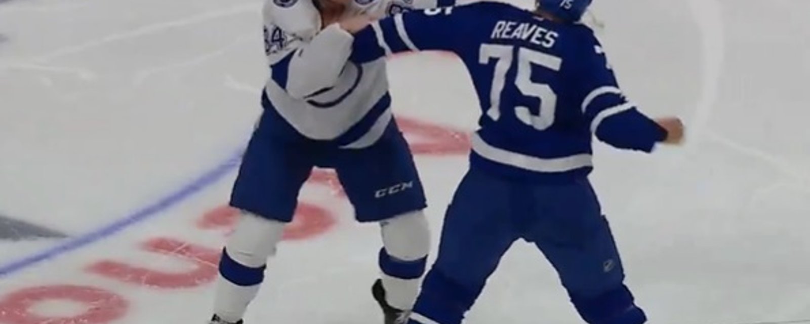 Violent combat entre Tanner Jeannot et Ryan Reaves qui se termine en KO