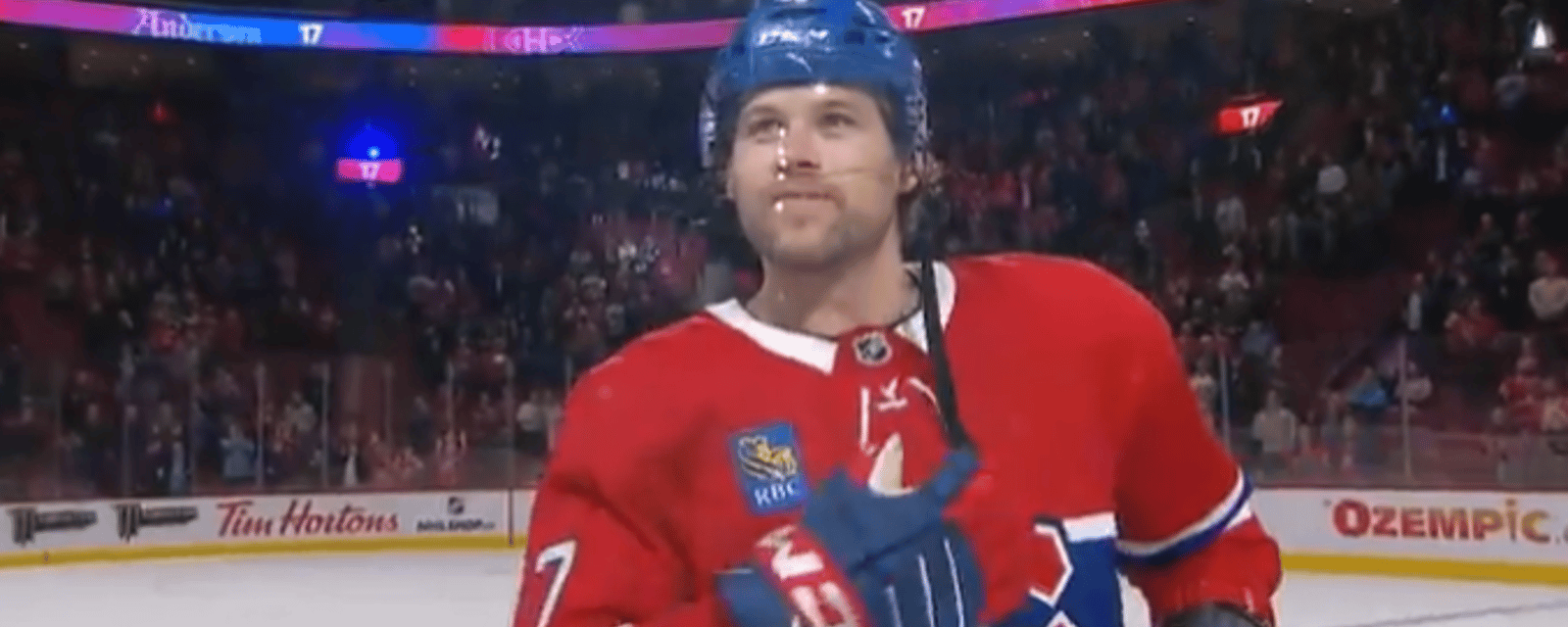 Josh Anderson lance un puissant message aux fans du Canadien après une grosse victoire ce soir