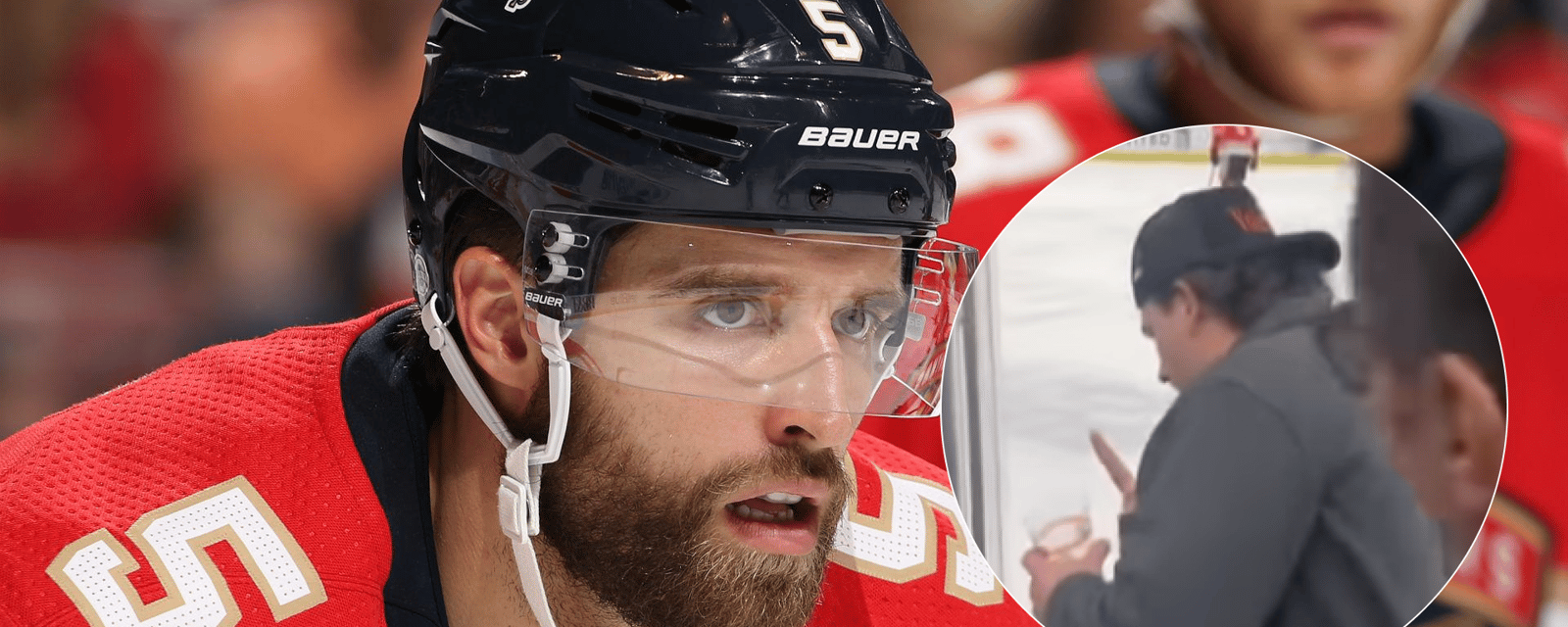 Aaron Ekblad perd son calme et s'en prend à un partisan qui l'insultait