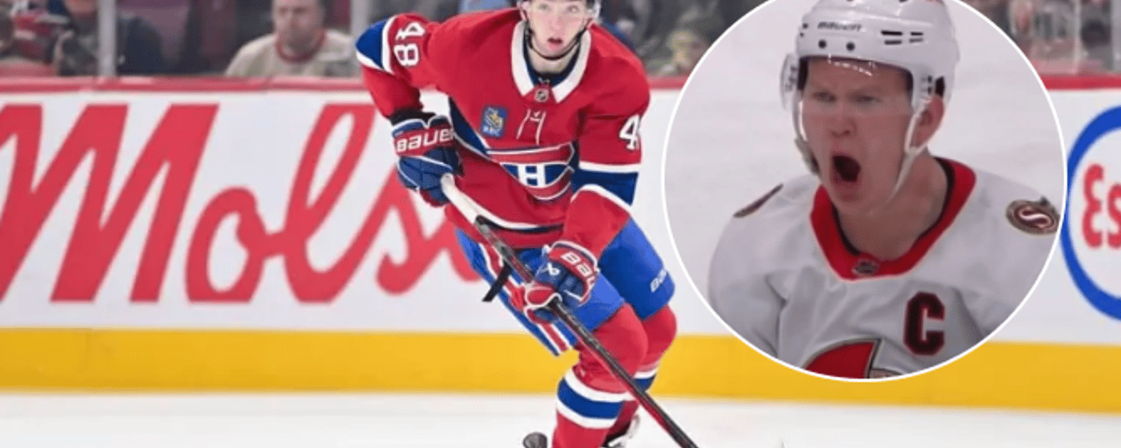 Lane Hutson joue déjà dans la tête de ses adversaires et on l'a vu avec Brady Tkachuk hier